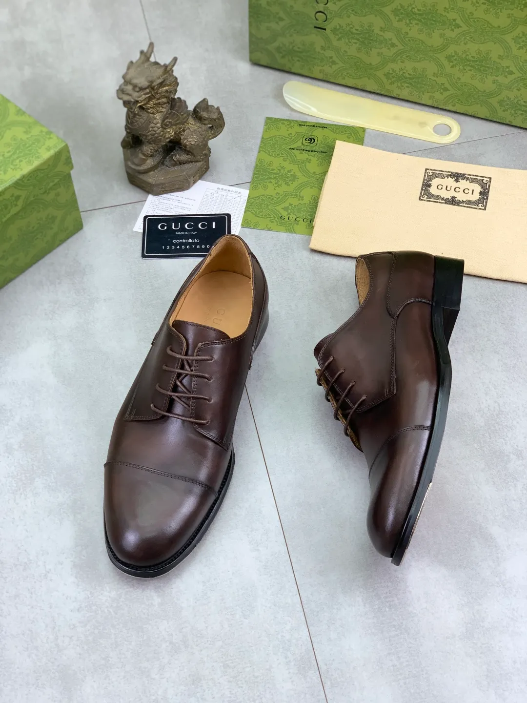 Men's men's shoes 💰P640 [New style] Water dyed cowhide 💰💎💎💎 [Gucci] GUCCI high-end men's formal business leather shoes, original order 1:1! Original imported high-end open-edge beaded calfskin, original metal buckle, imported first-layer cowhide lining for feet. Original high-end outsole, men's shoe size: 39-44 (45 customized) black and brown colors available